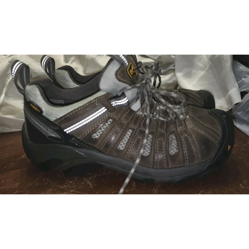 Keen Steel Utility II Flint Low Steel Toe Leather Work Shoes Womens US 8 E Lace